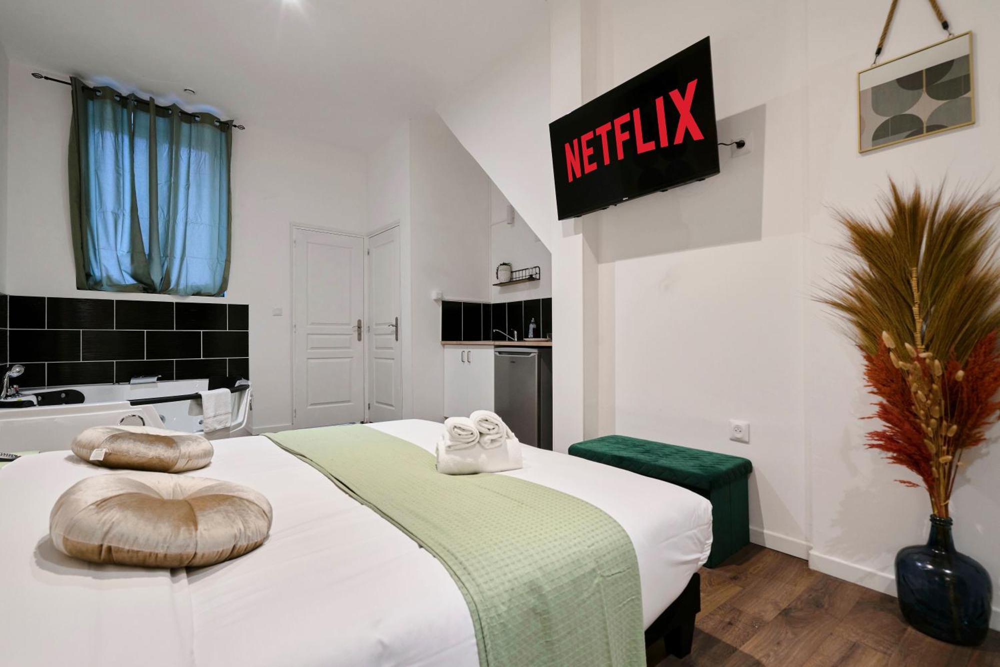 Ng Prestige - Miln 1 - Balneo - Wifi & Netflix Apartment Roubaix Exterior foto